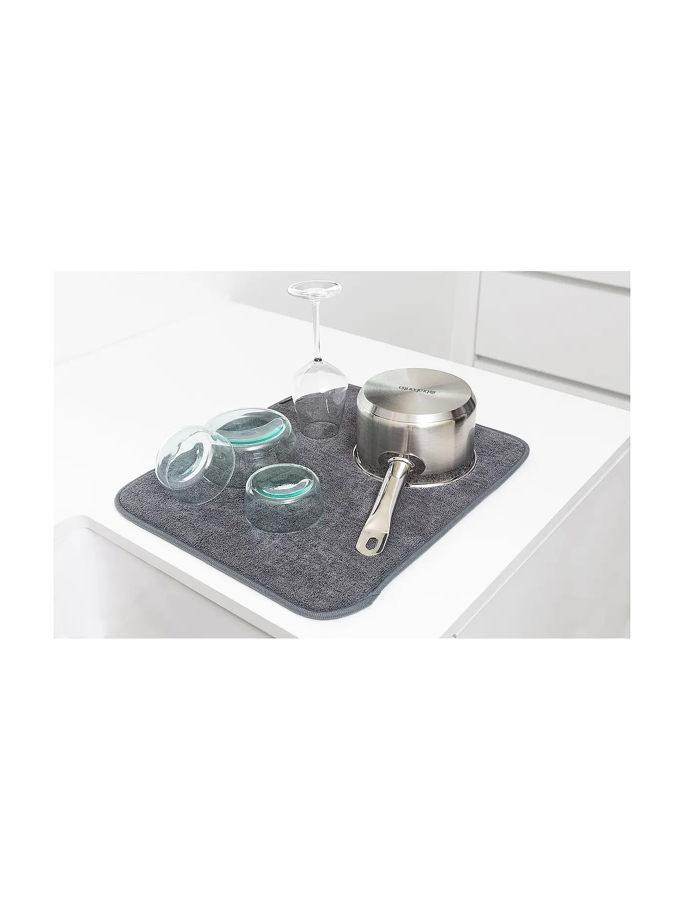 BRABANTIA | Microfaser Abtropfmatte Dark Grey | 